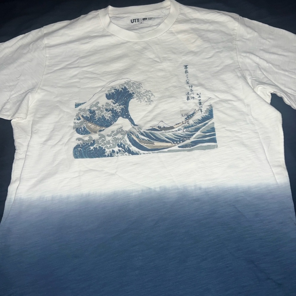 Uniqlo UT Graphic T-shirt Hokusai Blue The Great Wave